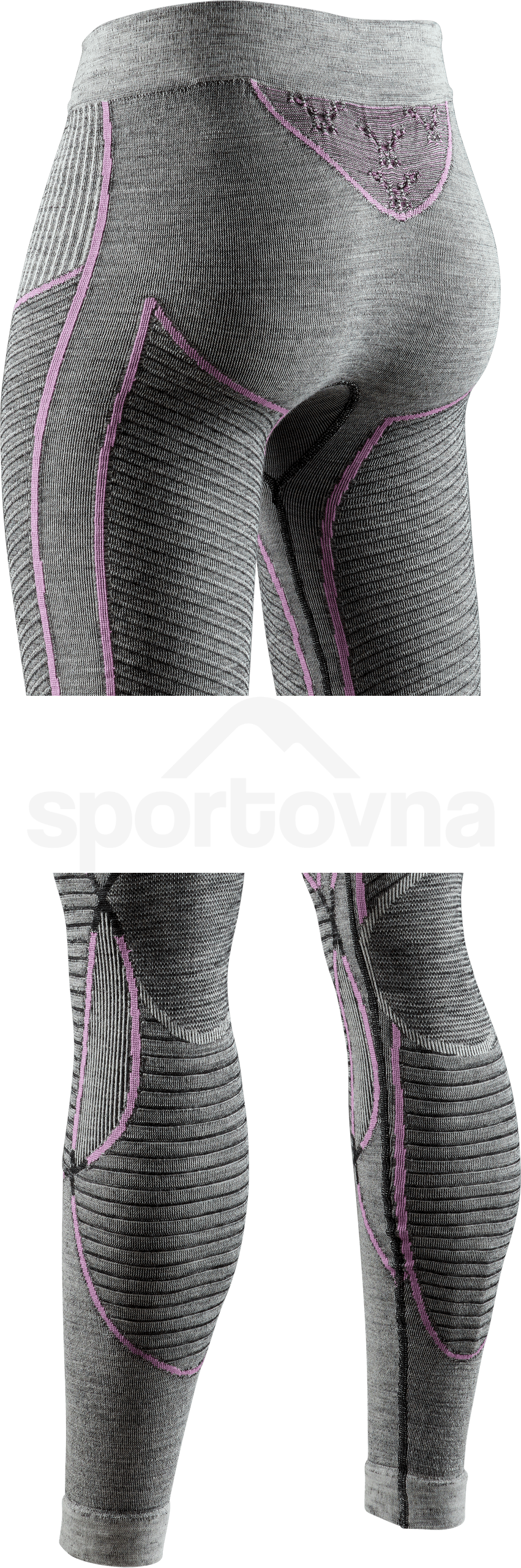 Spodky X-Bionic Apani 4.0 Merino Pants W - černá/šedá/růžová