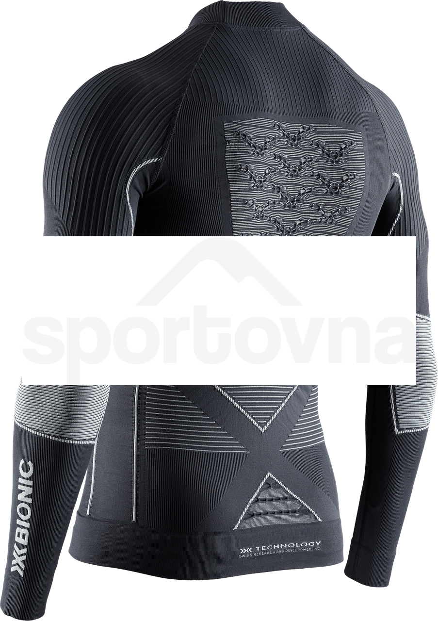 Tričko X-Bionic Energy Accumulator 4.0 shirt Turtle Neck LG SL M - černá/šedá