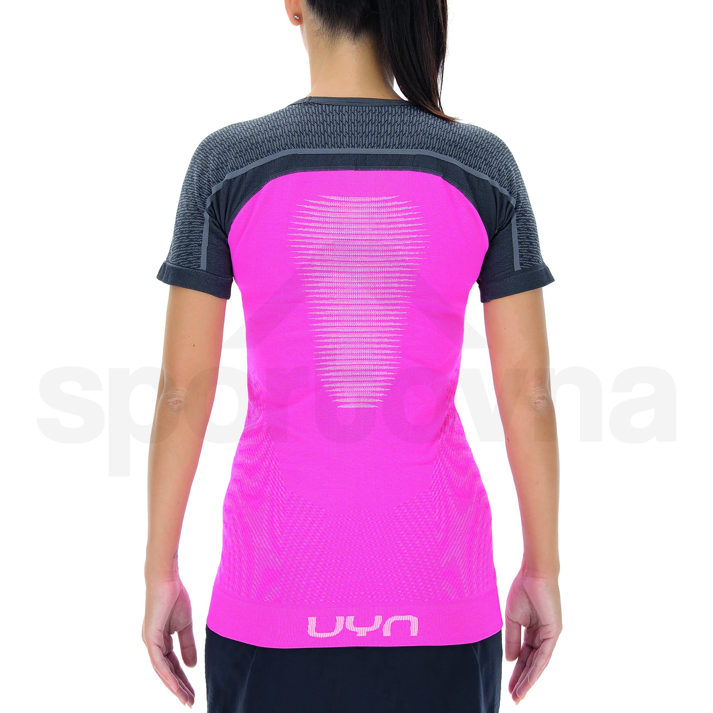 Tričko UYN Marathon OW Shirt SH SL W - růžová/šedá/bílá