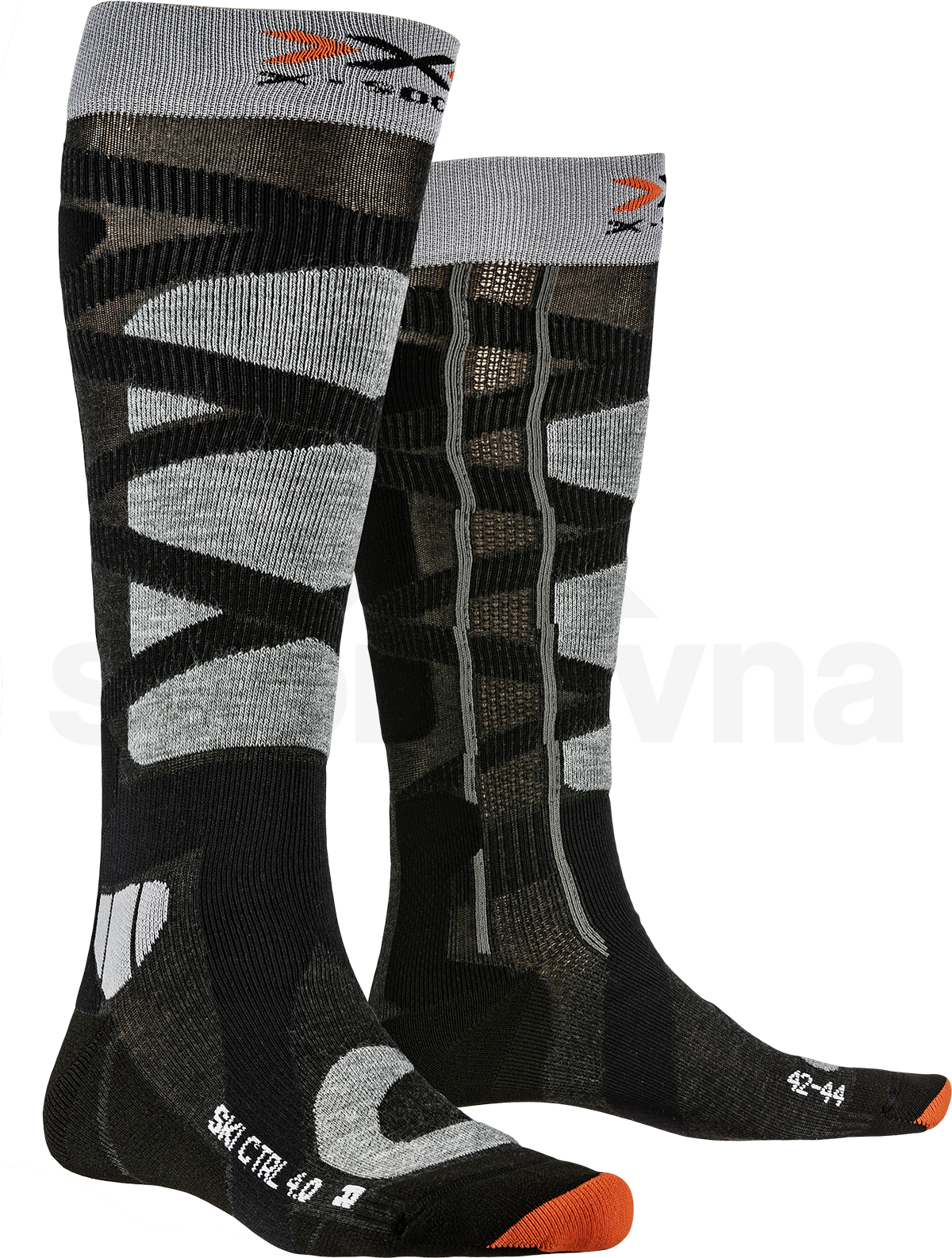Ponožky X-Bionic X-SOCKS® Ski Control 4.0 - černá/šedá