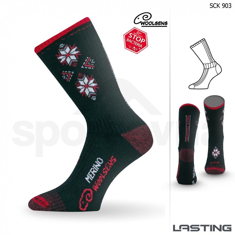 Ponožky Lasting SCK - černá