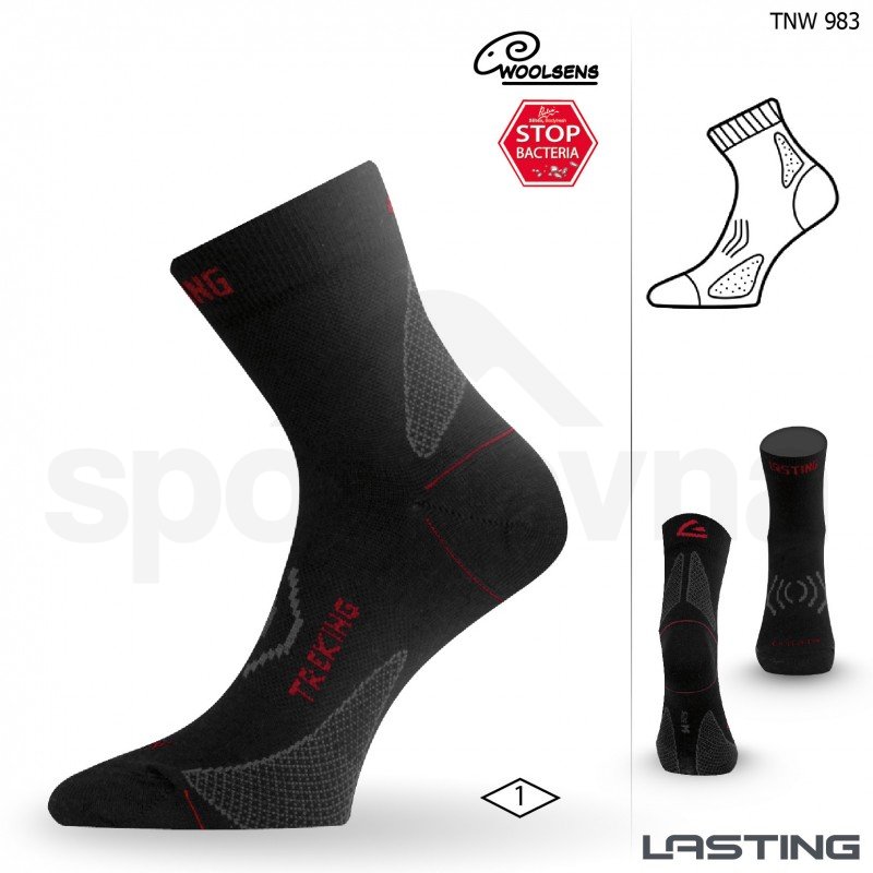 Ponožky Lasting TNW - černá