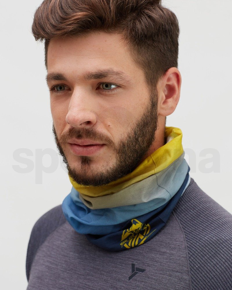Šátek Silvini Motivo UA1730 - modrá/žlutá