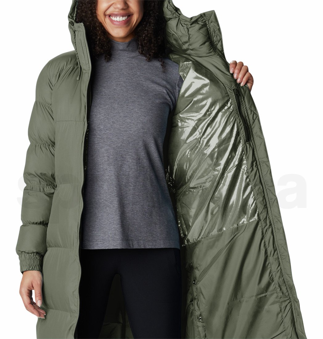 Kabát Columbia Pike Lake™ Long Jacket W - tmavě zelená