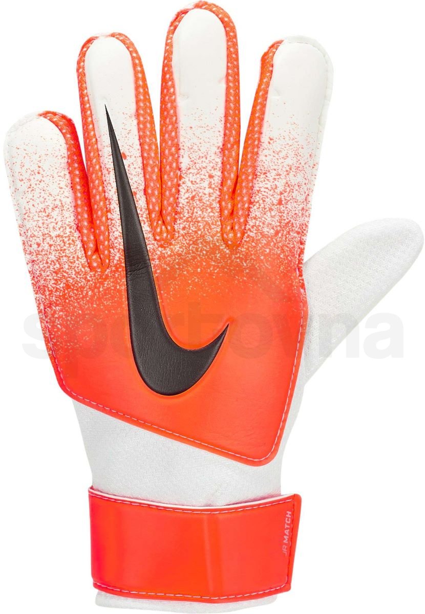 Rukavice Nike GK Match J - oranžová/bílá