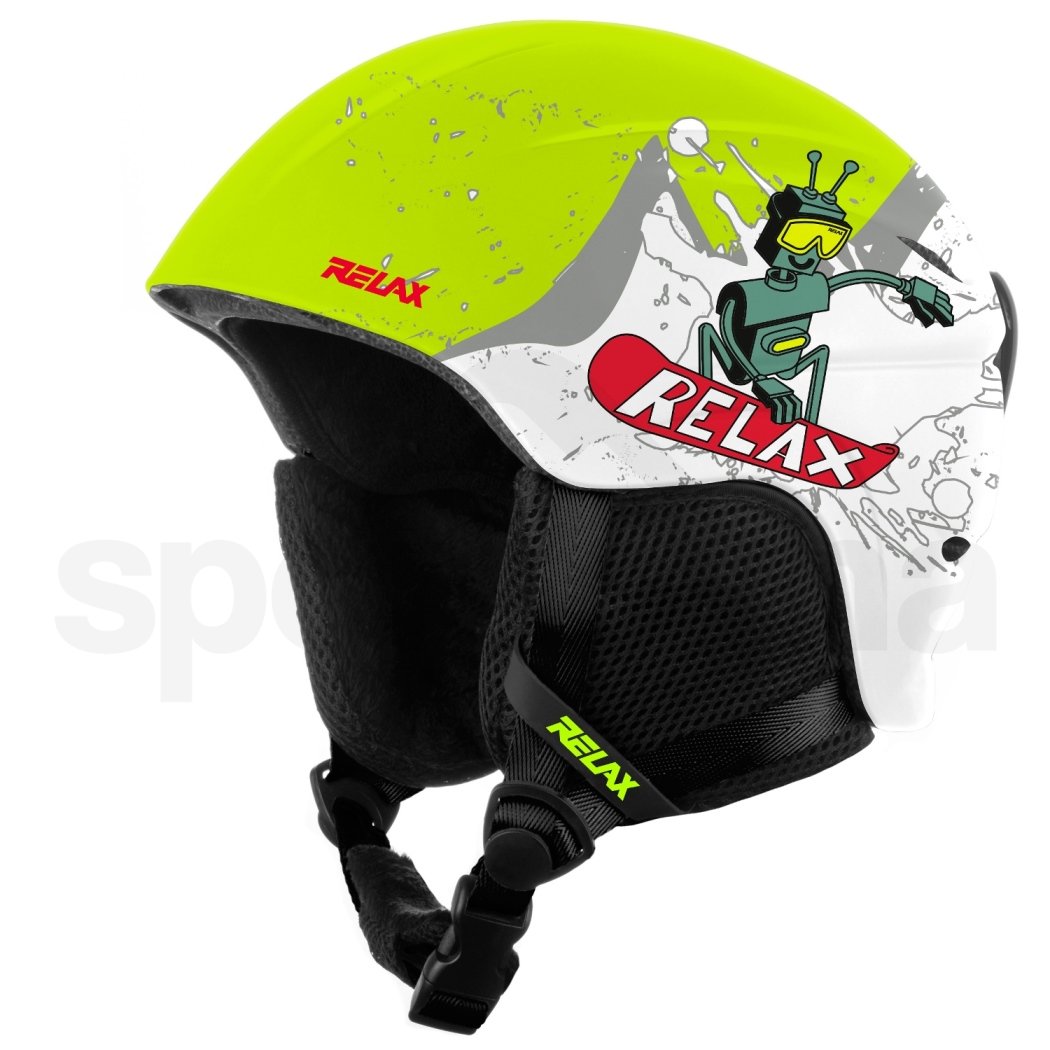 Lyžařská helma RELAX TWISTER RH18A10 J - zelená/bílá