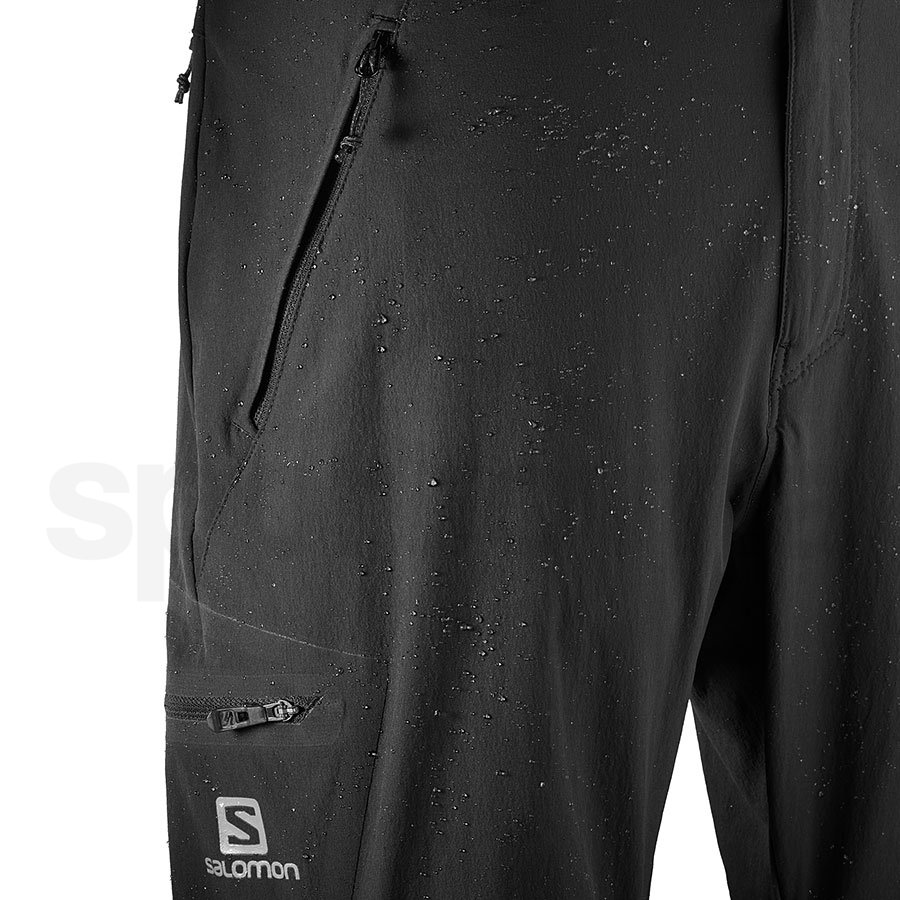 Kalhoty Salomon WAYFARER STRAIGHT ZIP PANT M - černá