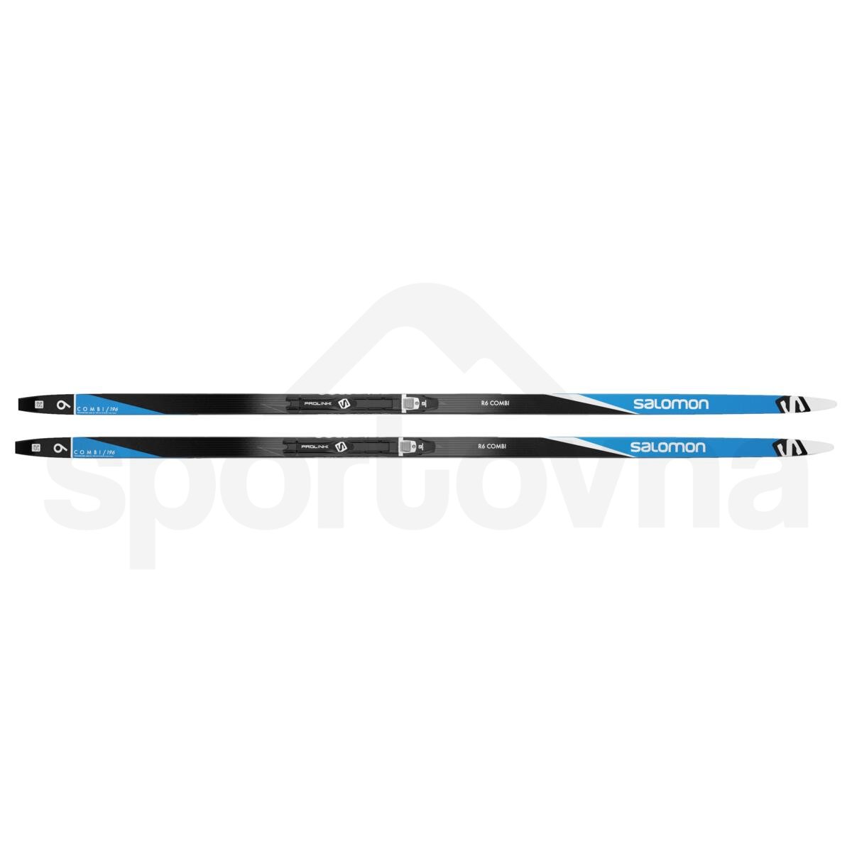 Běžky Salomon R6 Combi + vázání Prolink Pro Combi - černá/modrá
