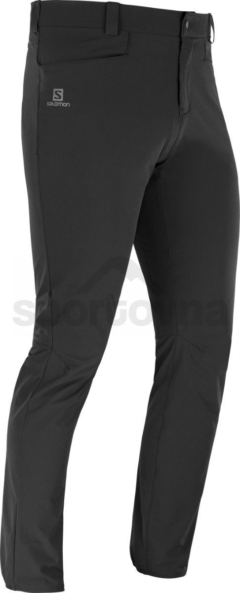 Kalhoty Salomon WAYFARER TAPERED PANTS M - černá (zkrácená délka)