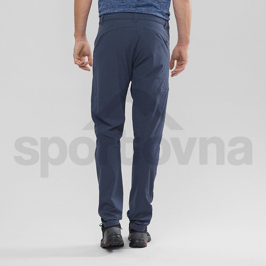 Kalhoty Salomon WAYFARER TAPERED PANT M - modrá (prodloužená délka)