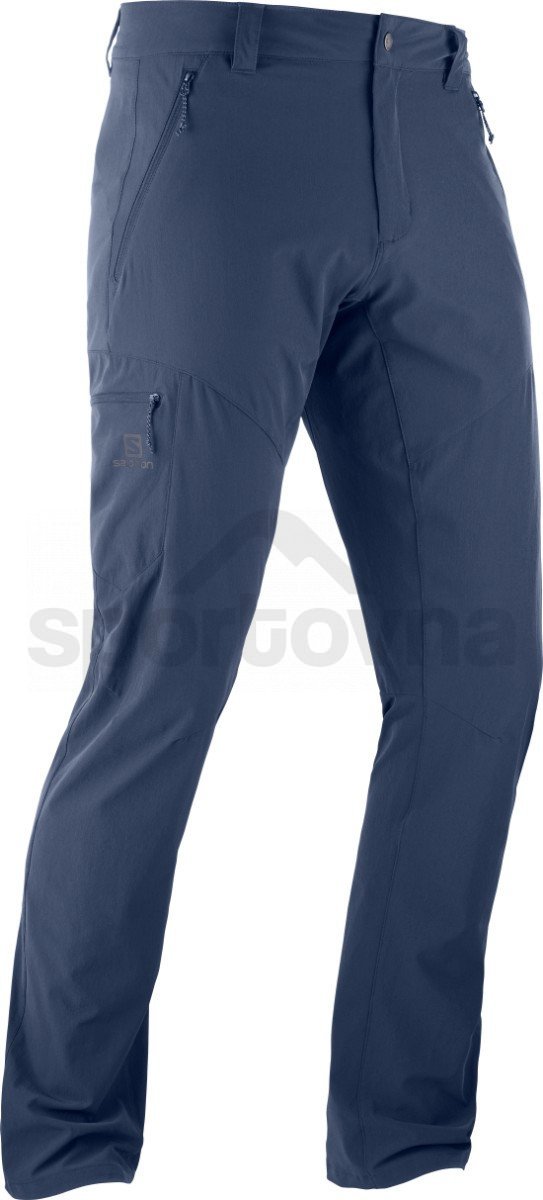 Salomon WAYFARER TAPERED PANT M - modrá (skrátená dĺžka)