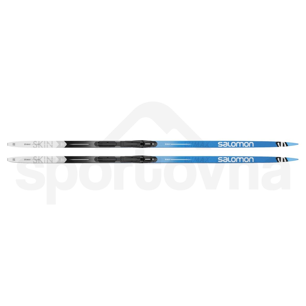 Běžky set Salomon S/MAX eSKIN X-Hard + Vázání PROLINK SHIFT IN - modrá/černá
