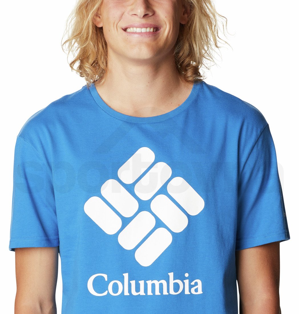 Tričko Columbia Trek™ Logo Short Sleeve M - modrá