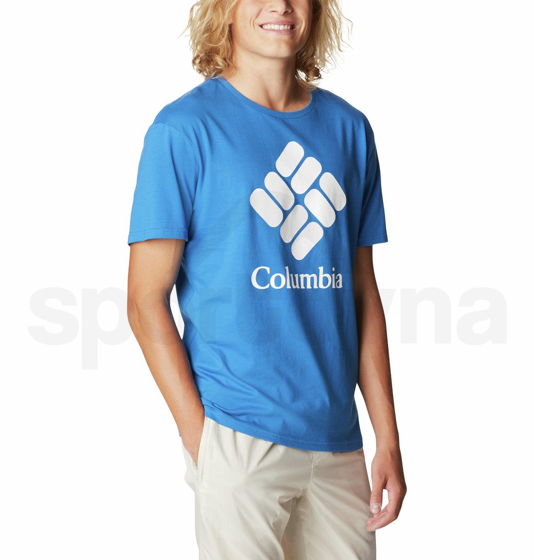 Tričko Columbia Trek™ Logo Short Sleeve M - modrá
