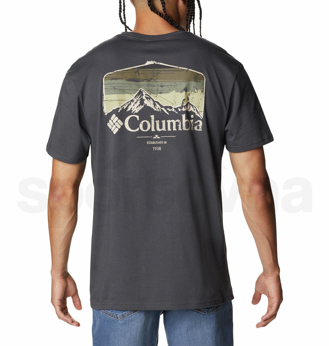 Tričko Columbia Pikewood™ Graphic Short Sleeve M - šedá