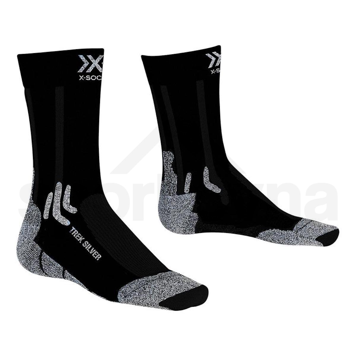 XS-TS07S19U-B010-ponozky x-bionic x-socks trek silver-cerna