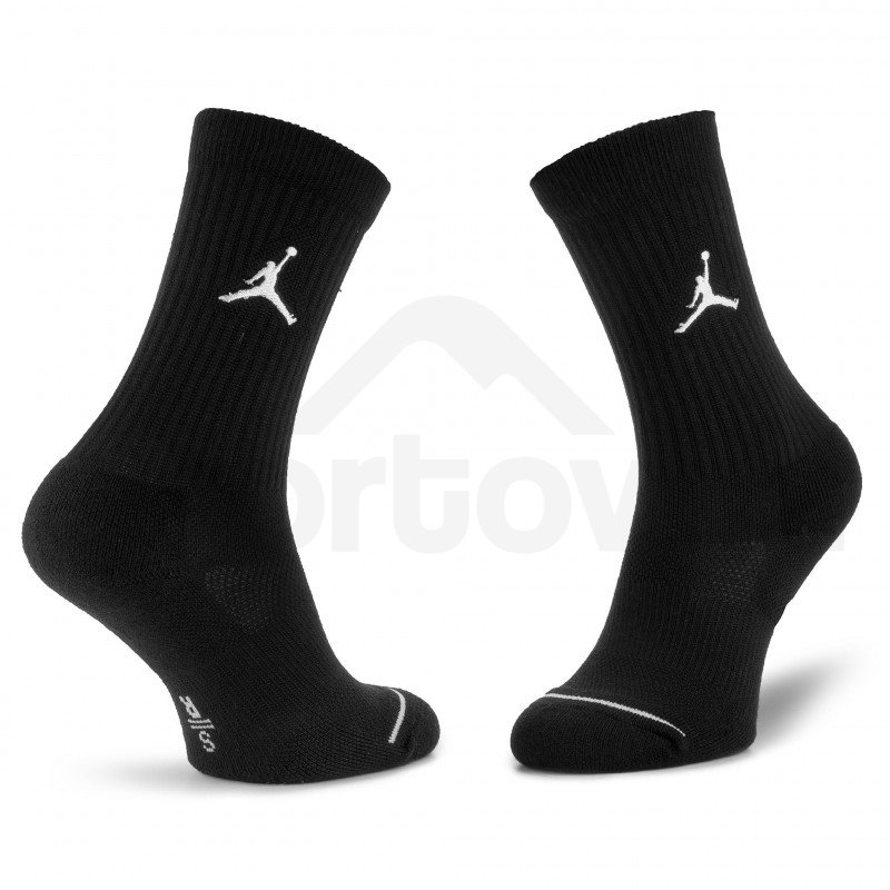 Ponožky Nike Jordan Everyday Max Crew 3 Pack - černá
