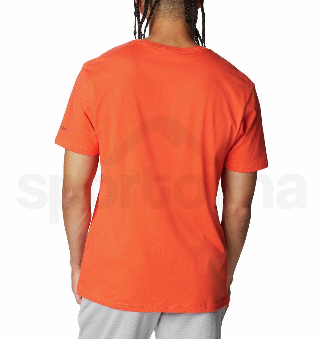 Tričko Columbia Trek™ Logo Short Sleeve M - oranžová/šedá