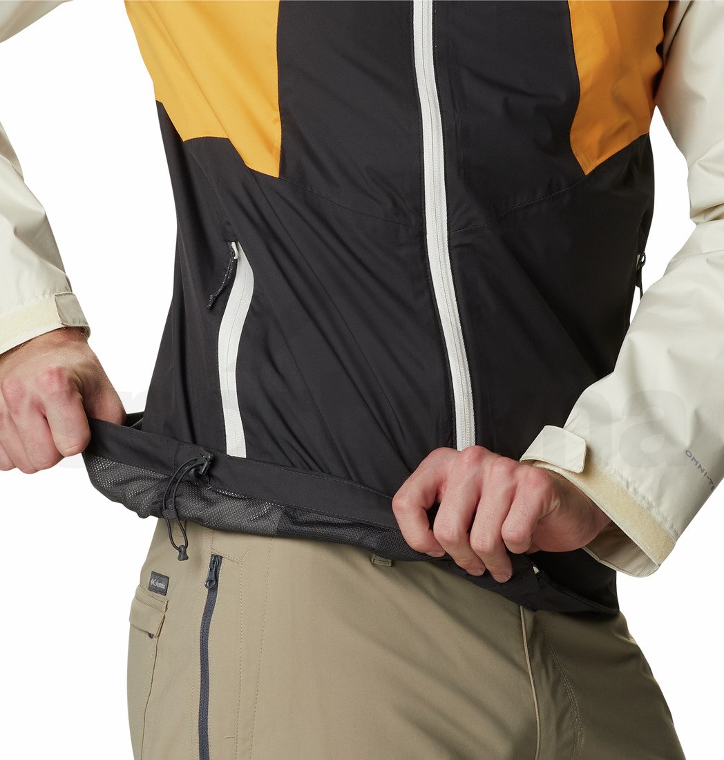 Bunda Columbia Inner Limits™ II Jacket M - hnědá/šedá/žlutá