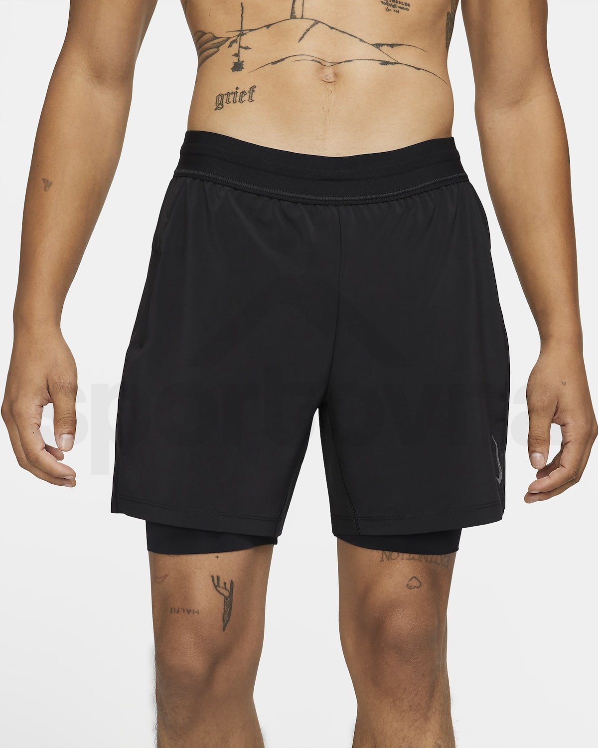 Šortky Nike Yoga 2v1 M - černá