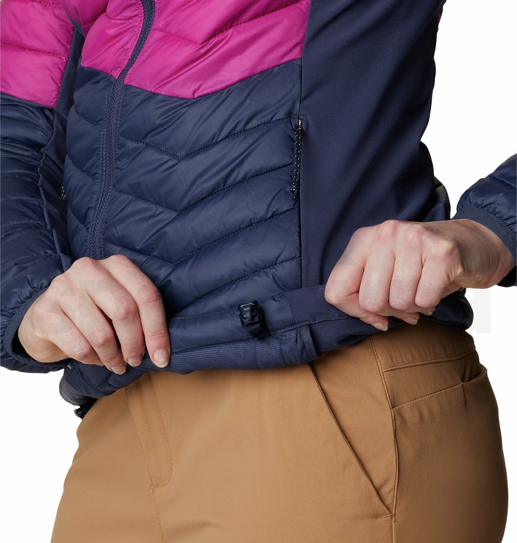Bunda Columbia Powder Pass™ Non-Hooded Jacket W - tmavě modrá/fialová