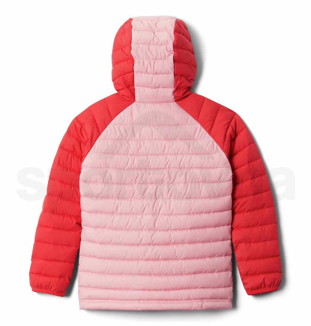 Bunda Columbia Powder Lite™ Girls Hooded Jacket J - růžová