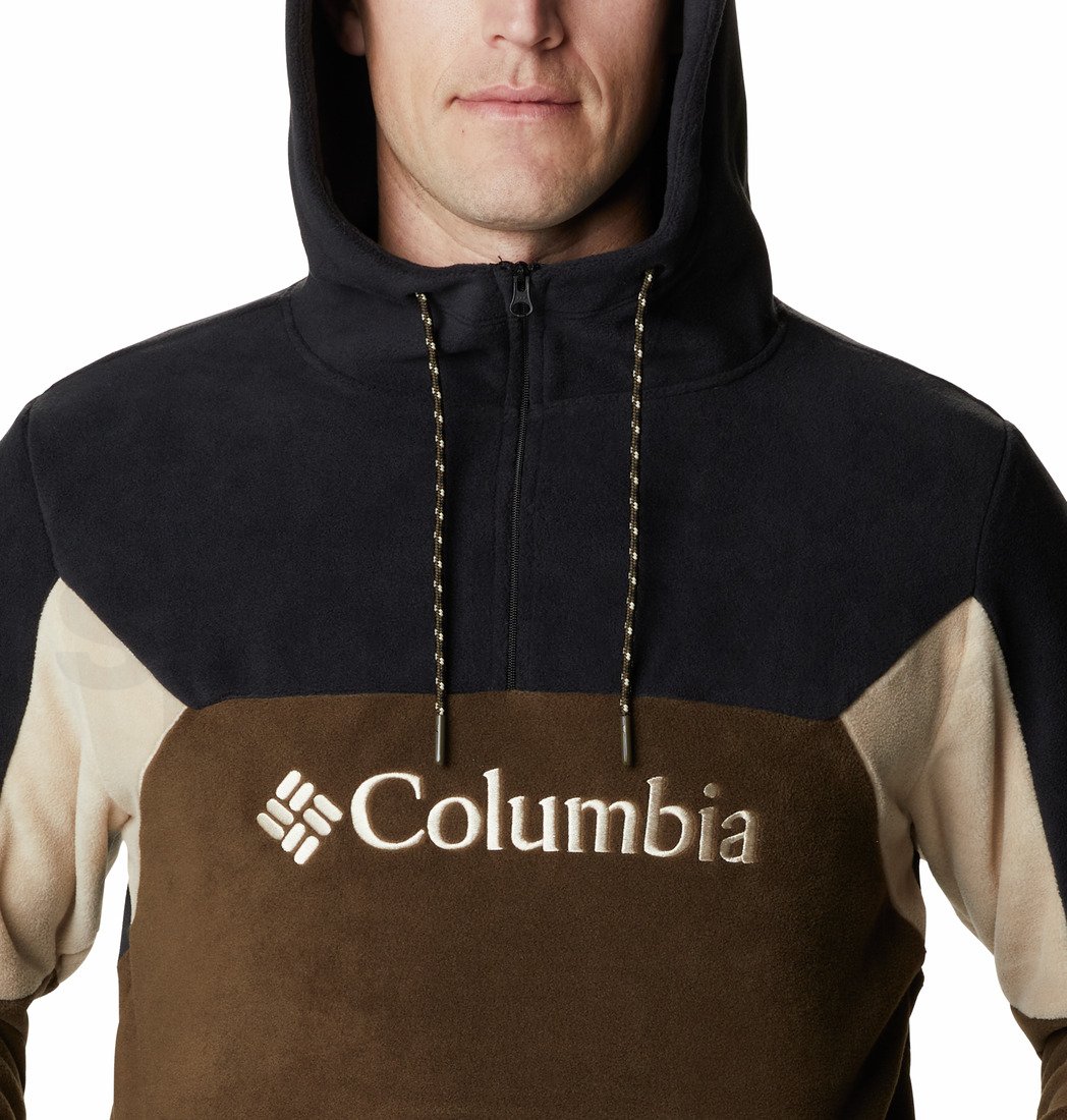 Mikina Columbia Lodge™ II Fleece Hoodie M - hnědá/černá