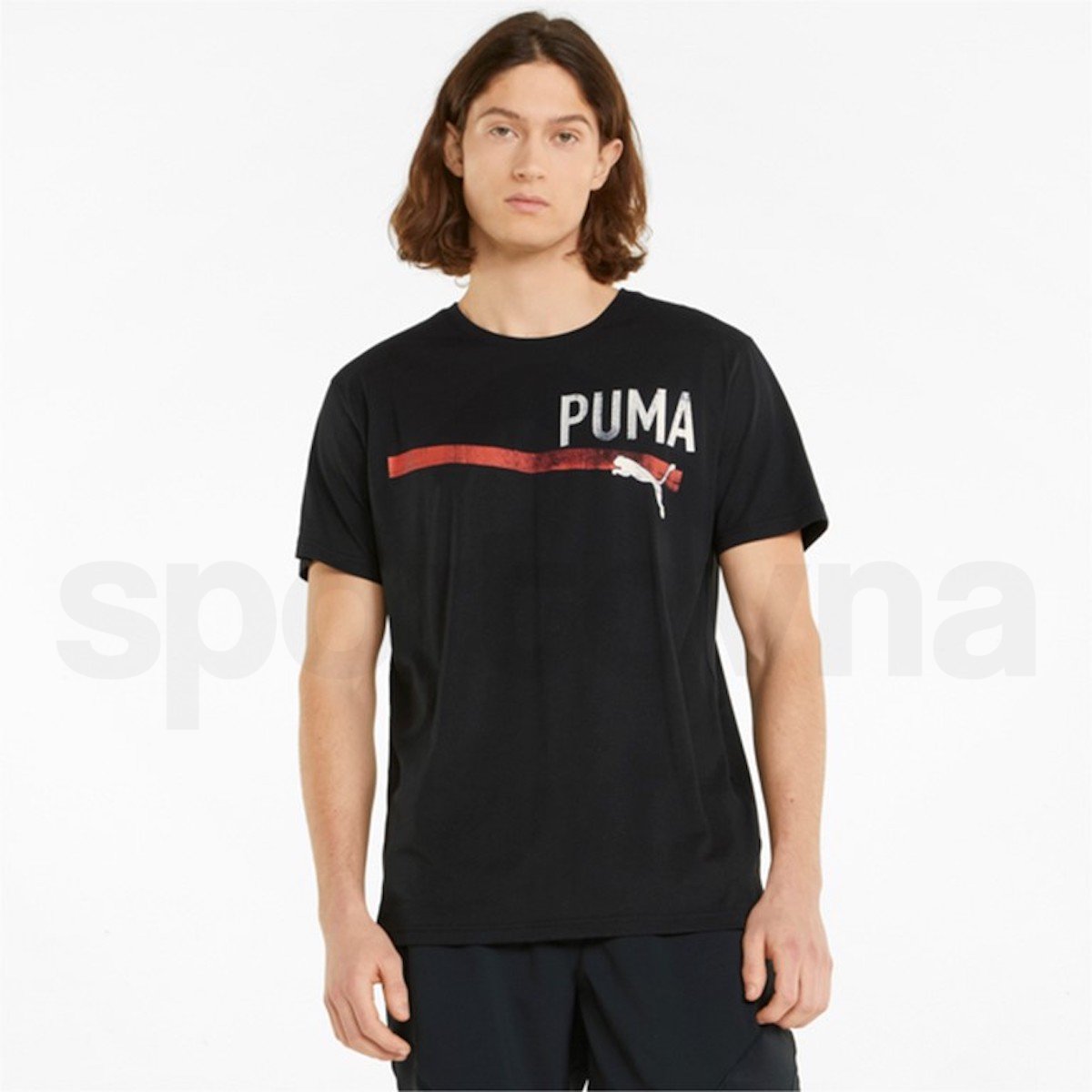 Tričko Puma Performance Graphic Branded Tee M - černá
