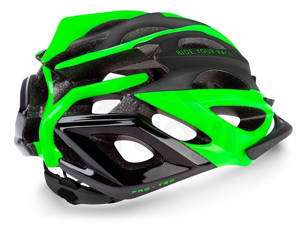 Cyklo helma R2 Pro-tec - černá/zelená