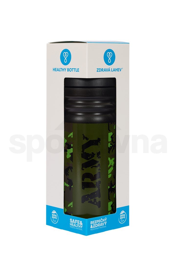 Zdravá lahev Army (700ml) - černá/zelená