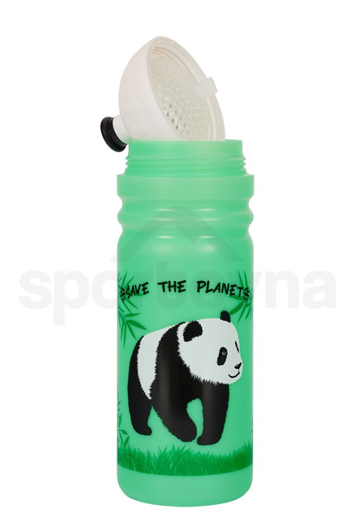Láhev Zdravá lahev Panda (700ml) - zelená/bílá