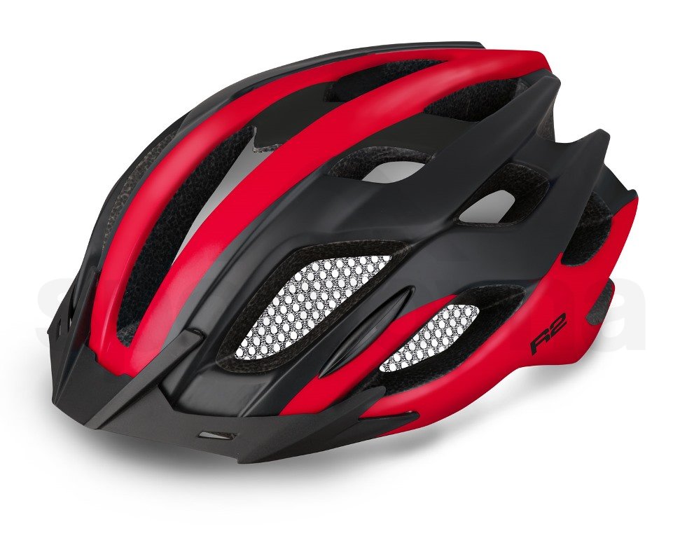 Cyklo helma R2 Tour - červená/černá