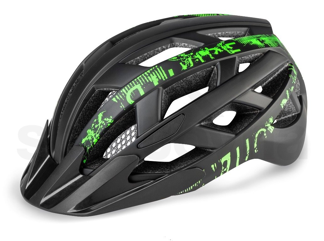 Cyklo helma R2 Lumen - černá/zelená