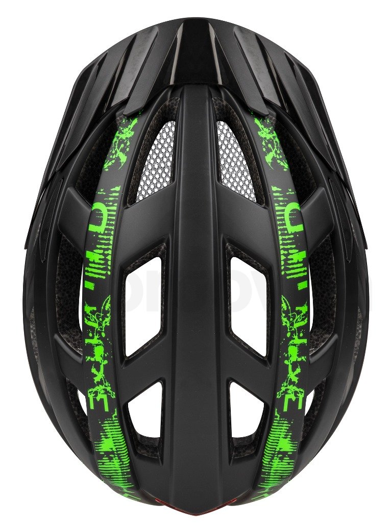 Cyklo helma R2 Lumen - černá/zelená
