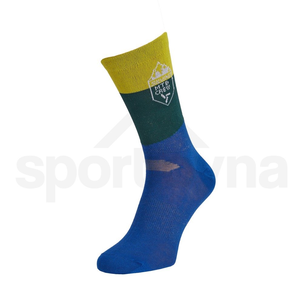 Cyklistické ponožky Silvini Ferugi UA1644 - modrá/žlutá