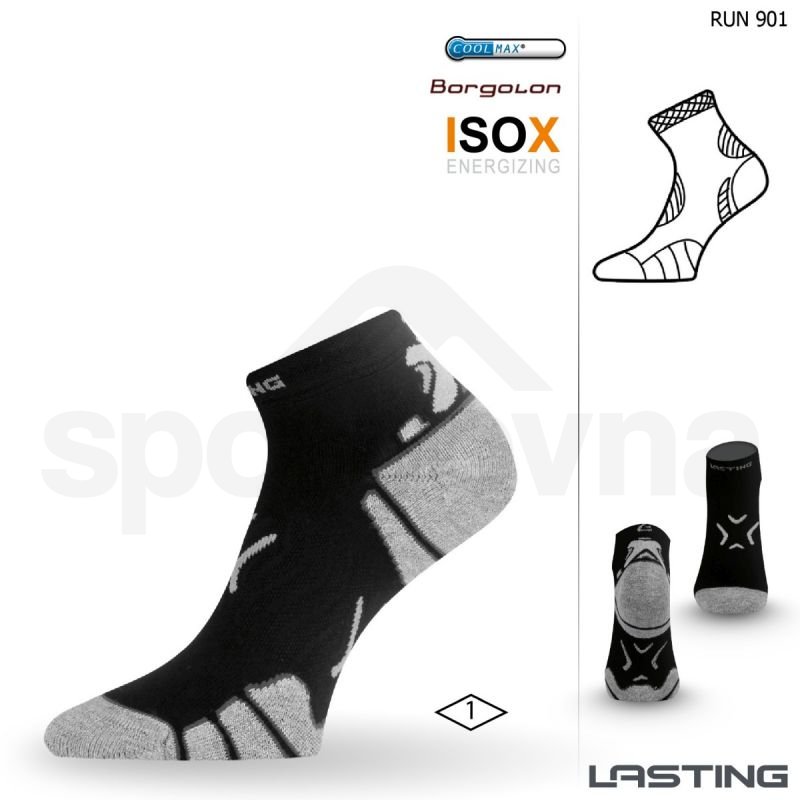 Ponožky Lasting RUN - černá