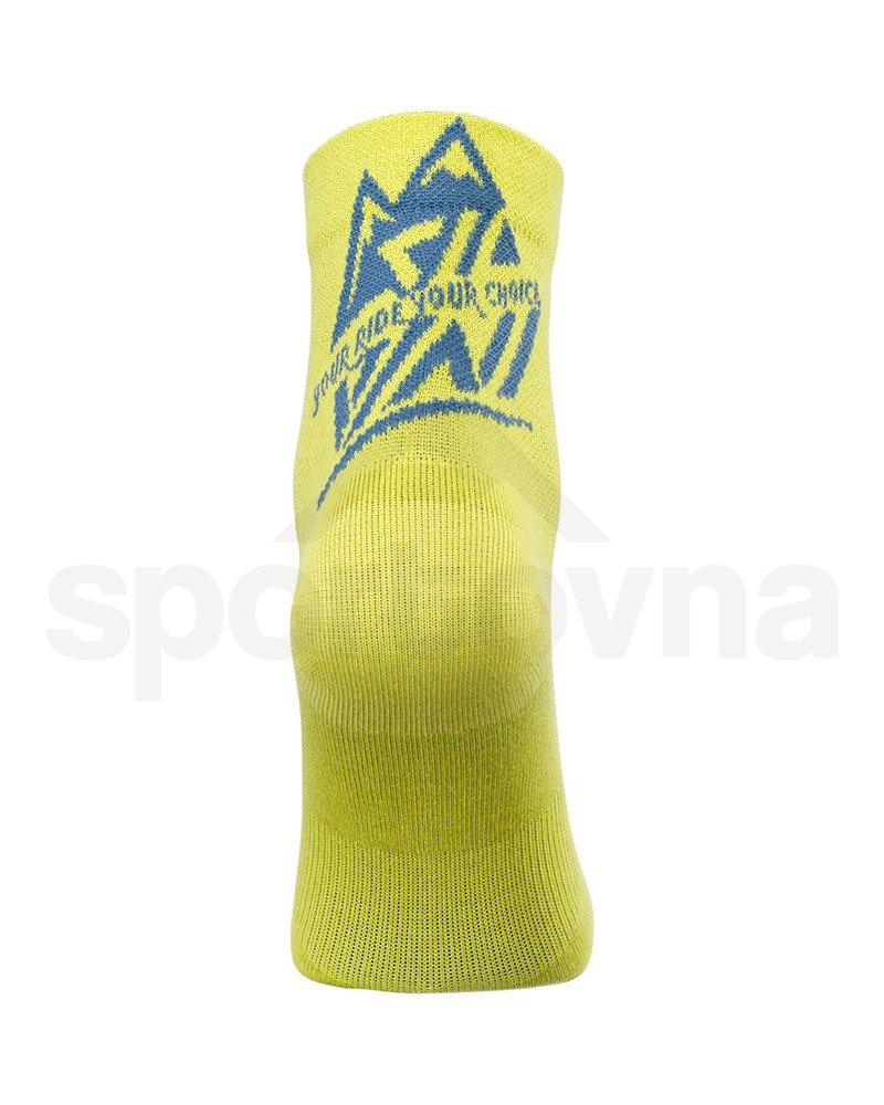 Cyklistické Silvini ponožky Orino UA1809 - žlutá/modrá