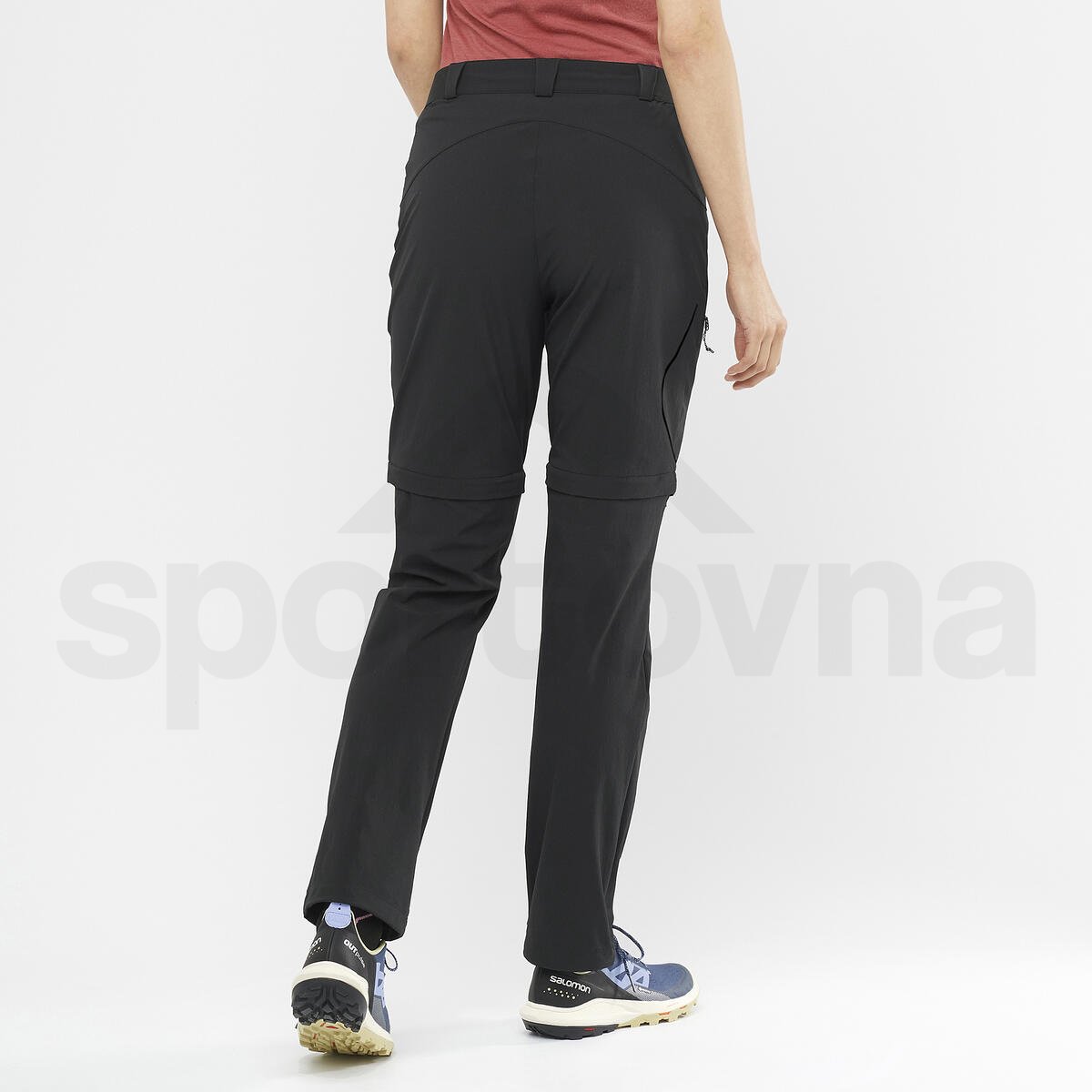 Kalhoty Salomon WAYFARER ZIP OFF PANT W - černá