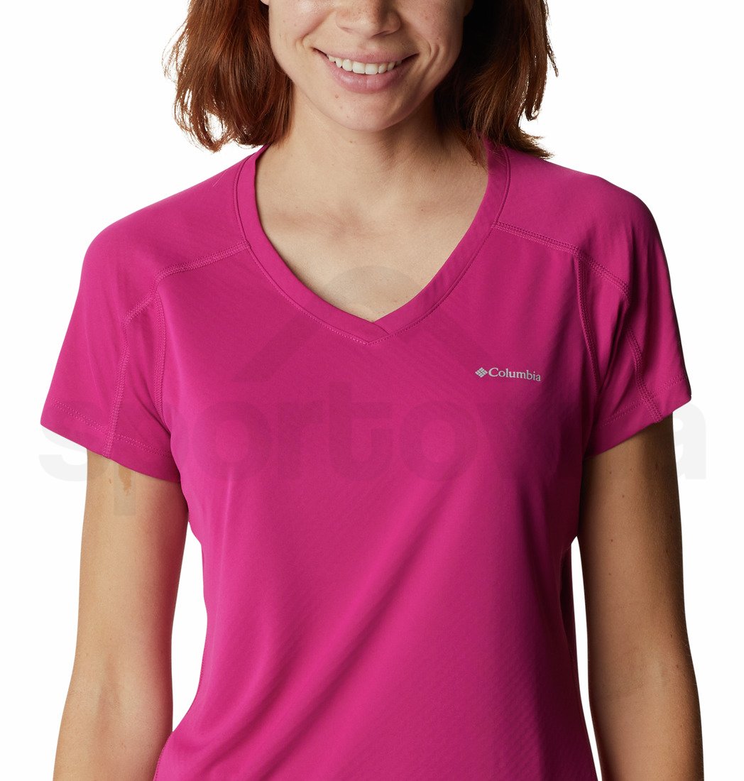 Tričko Columbia Zero Rules™ Short Sleeve Shirt W - růžová