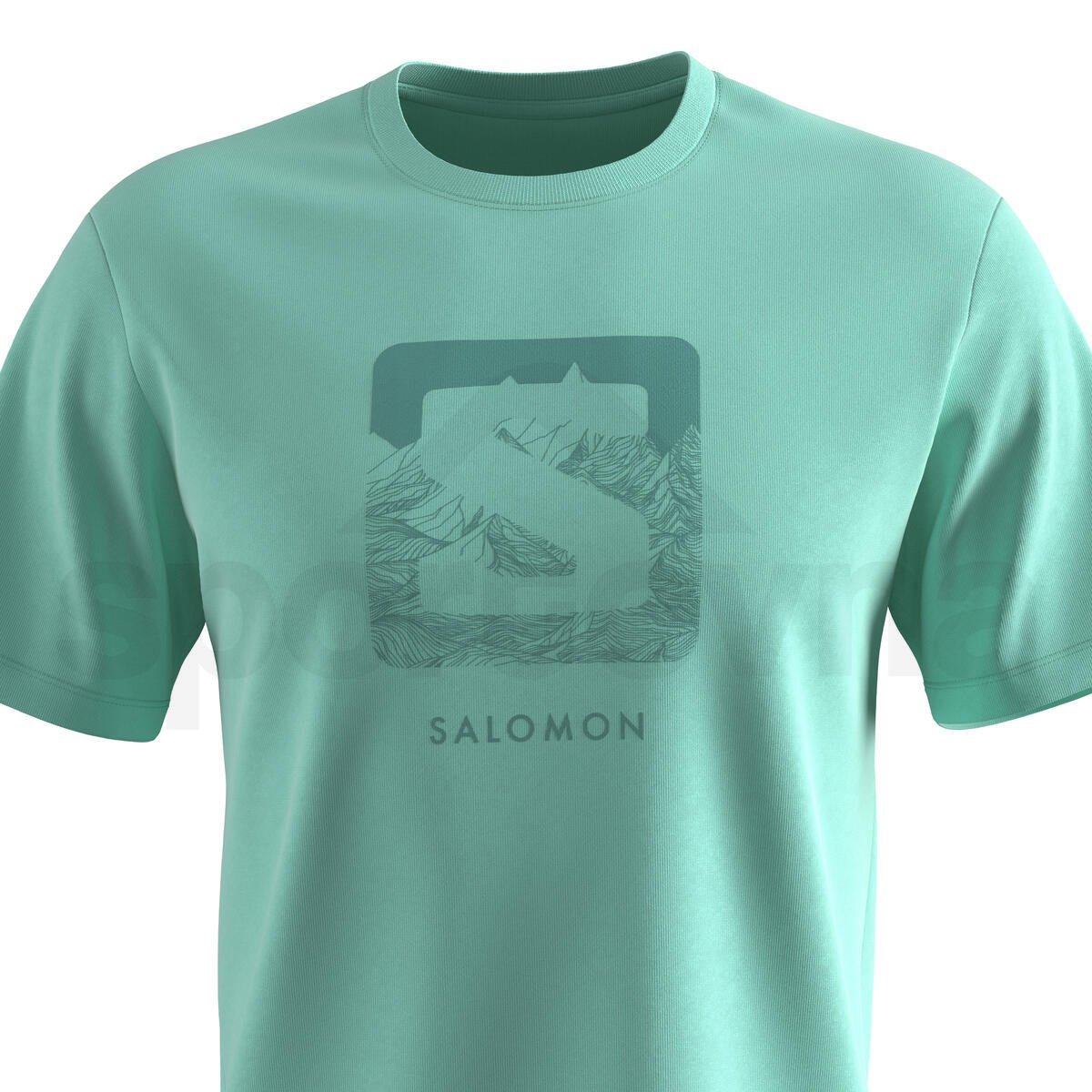 Tričko Salomon Outlife Logo Tee M - světle modrá