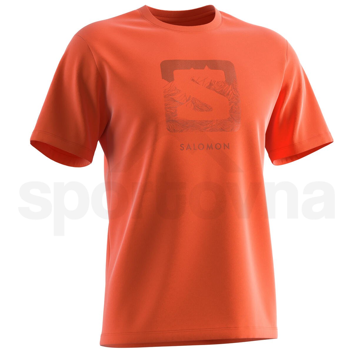 Tričko Salomon Outlife Logo Tee M - oranžová