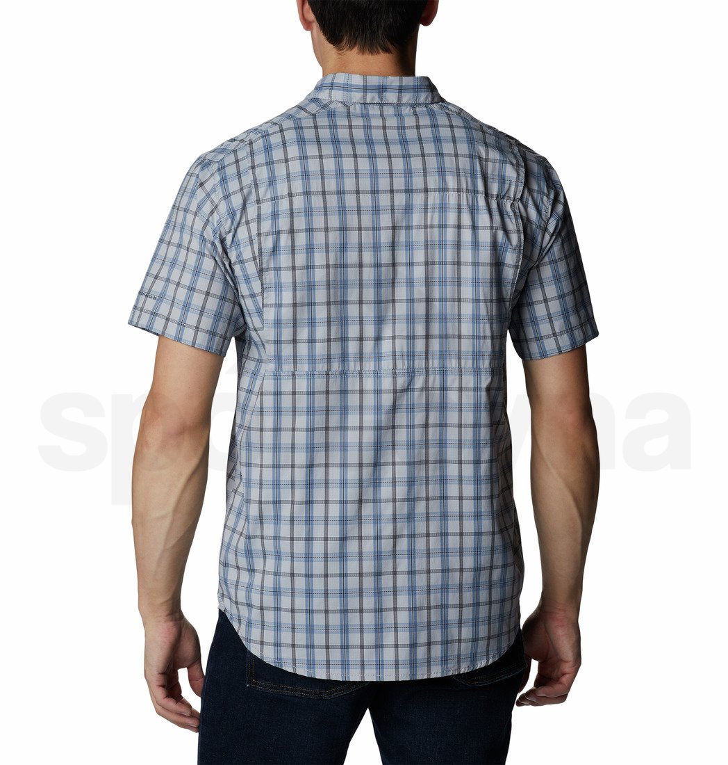 Košile Columbia Silver Ridge Lite Plaid™ Short Sleeve M - modrá/šedá