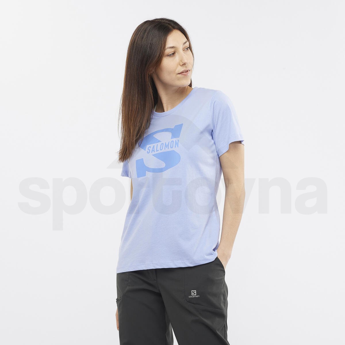 Tričko Salomon Outlife Big Logo Tee W - modrá