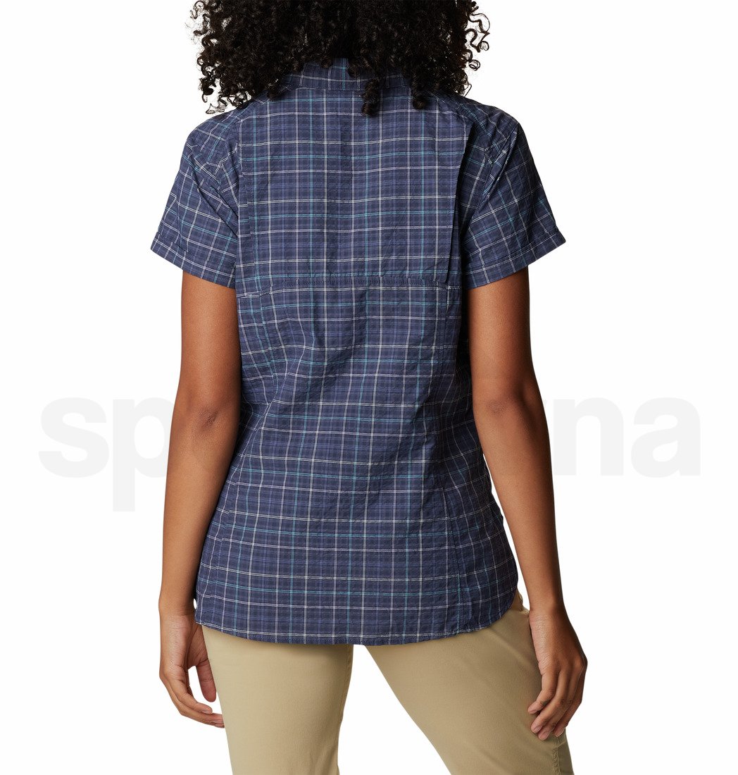 Košile Columbia Silver Ridge™ Novelty SS Shirt W - tmavě modrá/šedá