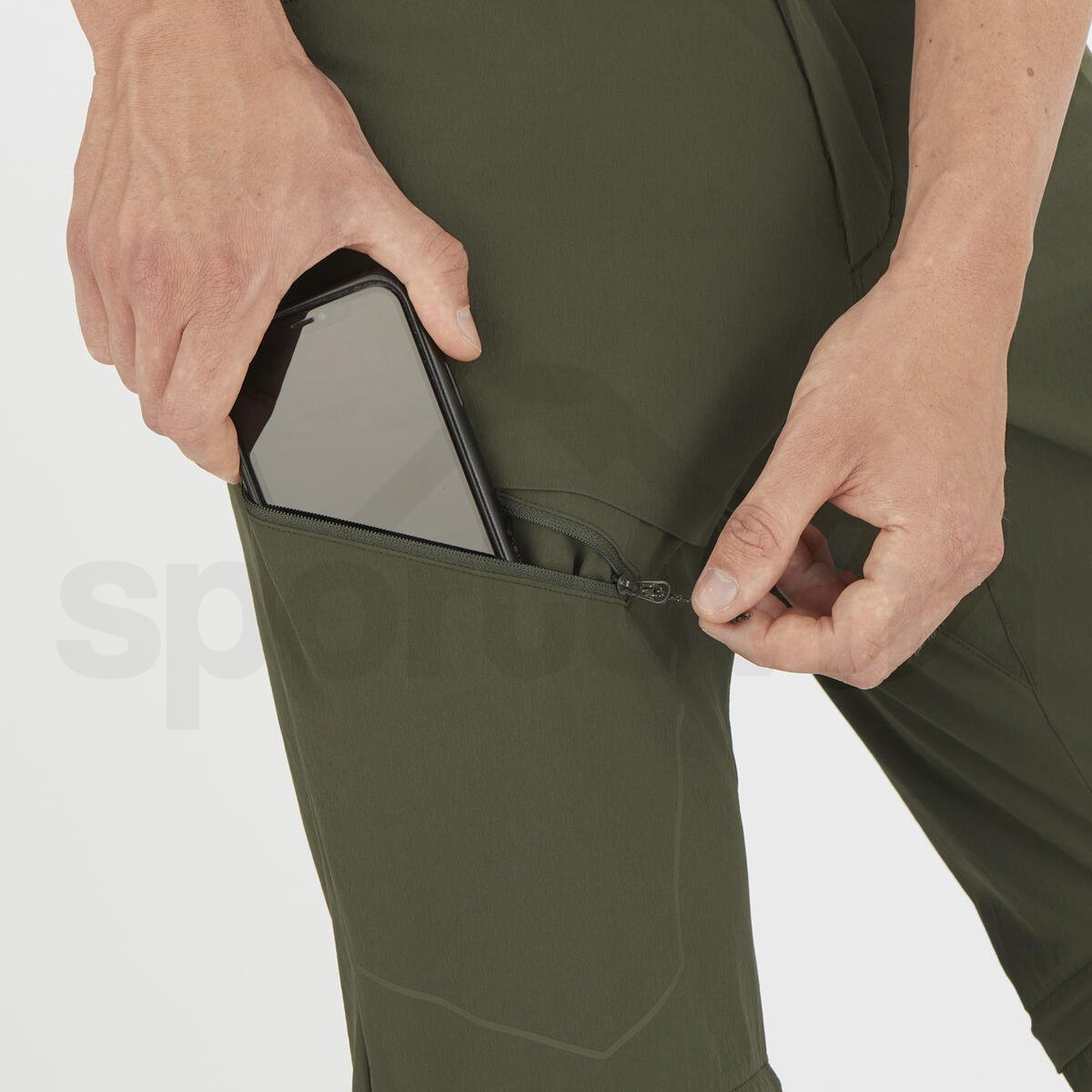 Kalhoty Salomon WAYFARER ZIP OFF PANTS M - zelená