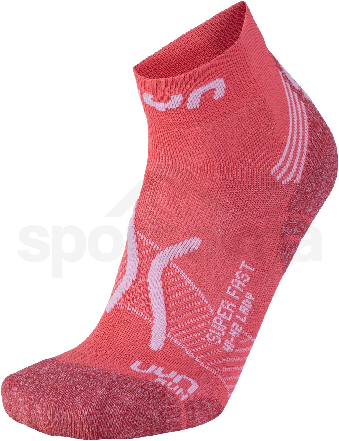 Ponožky UYN LADY RUN SUPER FAST - korálová/bílá