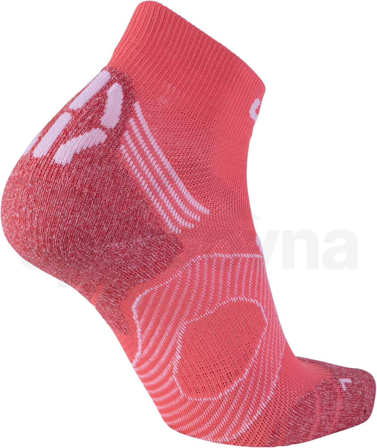 Ponožky UYN LADY RUN SUPER FAST - korálová/bílá