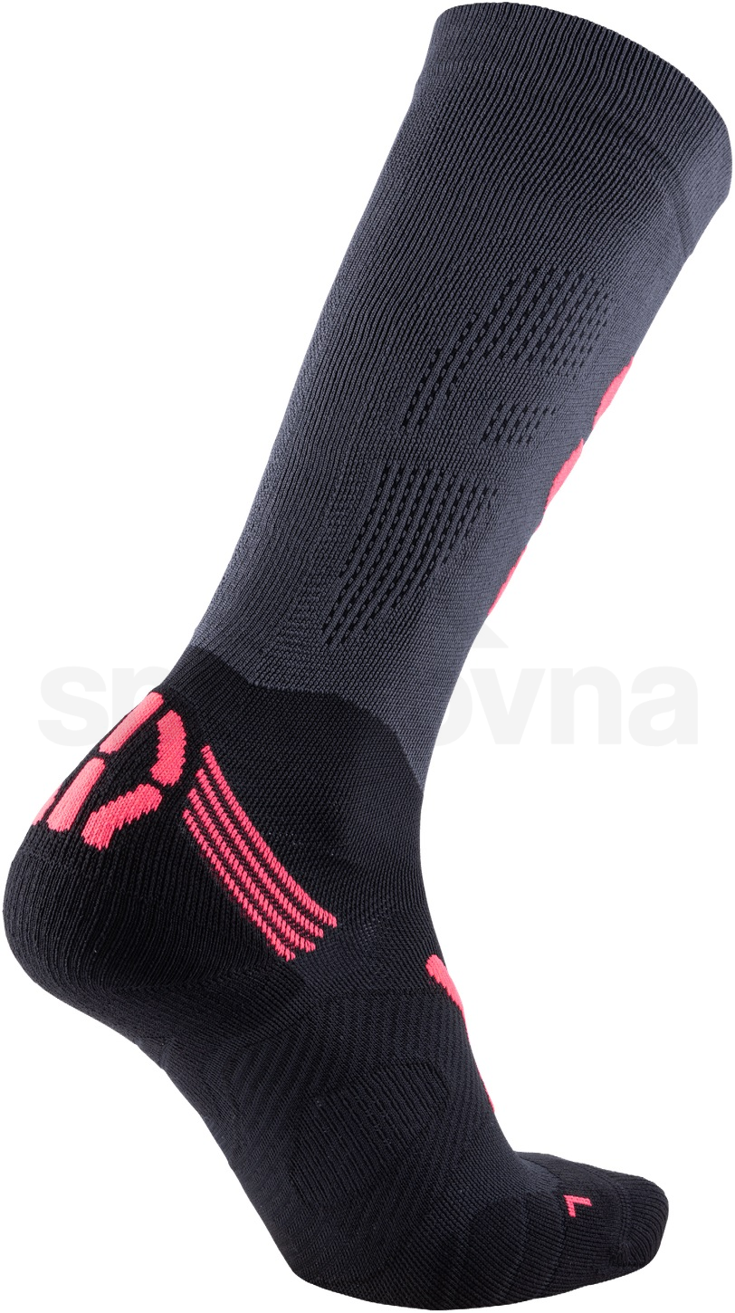 Ponožky UYN Run Compression Fly - šedá/růžová