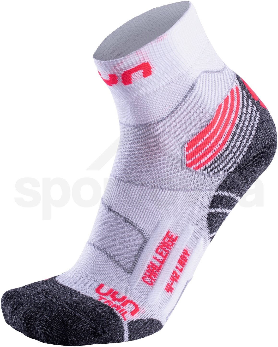 Ponožky UYN Run Trail Challenge W - bílá/šedá/růžová