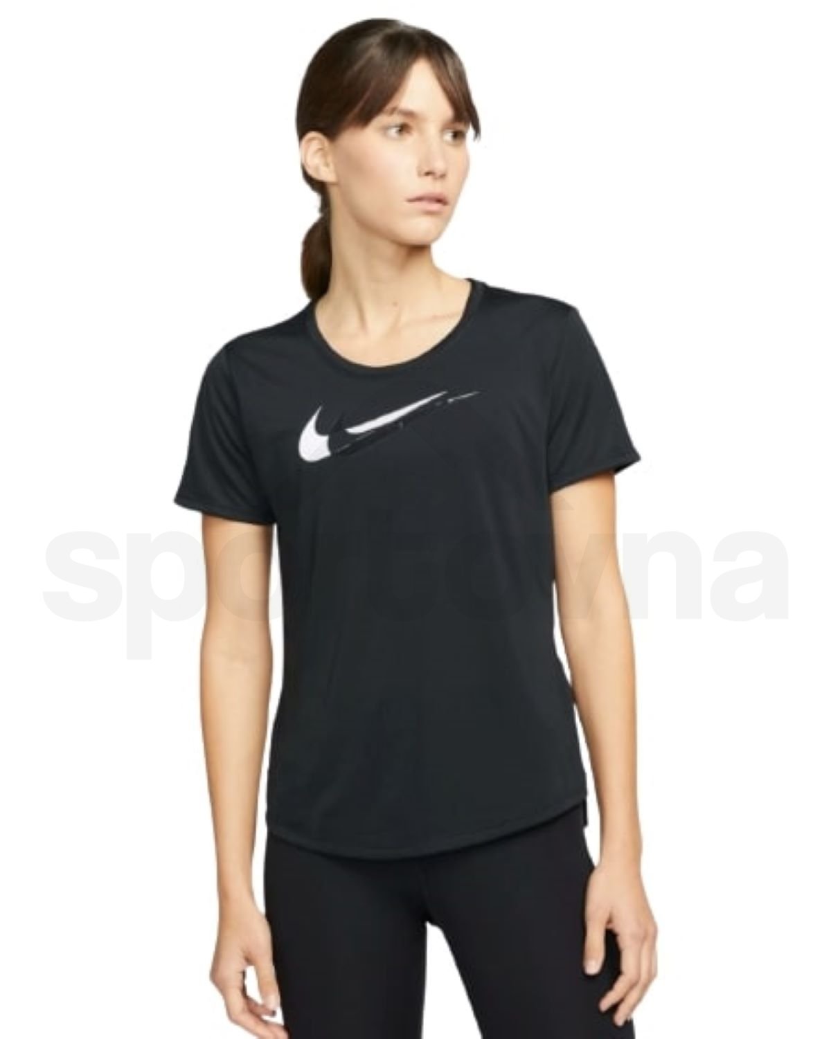 Tričko Nike Dri-FIT SWOOSH RUN W - černá